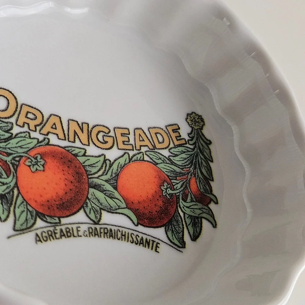 Williams Sonoma Rosanna‎ Orangeade Tart Dish Ramekin White Made in Italy 3.75in